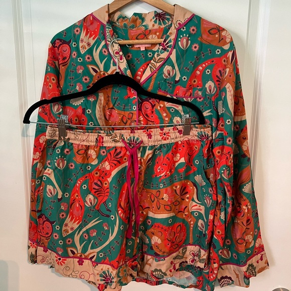 Powder Anthropologie Inspired Twilight Forest Pajama Set size SMALL - Picture 7 of 10